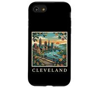 Carcasa para iPhone SE (2020) / 7/8 Cuesta del Puente del río Skyline, Retro, Vintage, de Cleveland, Ohio