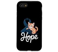 Carcasa para iPhone SE (2020) / 7/8 Cute Cat - Concientización sobre el cáncer colorrectal