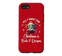 Carcasa para iPhone SE (2020) / 7/8 Cute Dragon Book For All I Want Christmas is Books & Dragons
