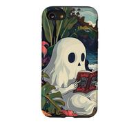 Carcasa para iPhone SE (2020) / 7/8 Cute Spooky Ghost Reading Book Summer Tropical Beach Reader
