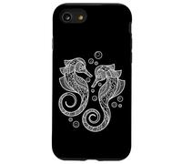Carcasa para iPhone SE (2020) / 7/8 Cute Womens Girls Two Mandala Pattern Seahorse Lover