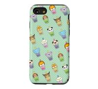 Carcasa para iPhone SE (2020) / 7/8 Cute Womens Kids Girls Kawaii Bubble Boba Tea Animals