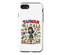 Carcasa para iPhone SE (2020) / 7/8 Dabbing Taiwán Girl Flag Dress Taipei Bubble Tea Pride Kids