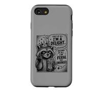 Carcasa para iPhone SE (2020) / 7/8 Delight and Unhinged Sassy Raccoon Café