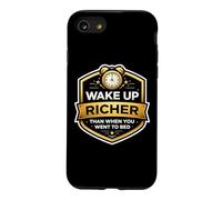 Carcasa para iPhone SE (2020) / 7/8 Despierta más Rico y Luego te fuiste a la Cama Libertad financiera Fuego