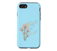 Carcasa para iPhone SE (2020) / 7/8 Dientes de león y Mahjong Tiles Bam Crak Dots Make A Wish Flower