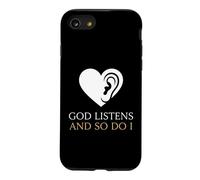 Carcasa para iPhone SE (2020) / 7/8 Dios Escucha y yo también Consejero Cristiano