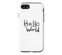 Carcasa para iPhone SE (2020) / 7/8 Diseño artístico con Pincel en Negrita de Hello World con el Primer código