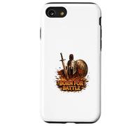Carcasa para iPhone SE (2020) / 7/8 Diseño de Fuerza de Guerrero Espartano Nacido para la Batalla