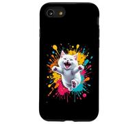 Carcasa para iPhone SE (2020) / 7/8 Diseño de Salto para los Amantes de los Gatos persas, Divertido Gato Persa