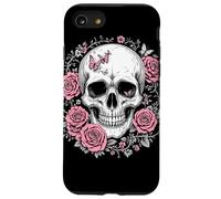 Carcasa para iPhone SE (2020) / 7/8 Diseño gótico de Calavera, Flores góticas, Mariposas