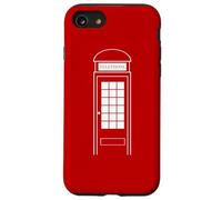 Carcasa para iPhone SE (2020) / 7/8 Disfraz de Cabina de teléfono para Halloween, Reino Unido, Londres, Rojo británico