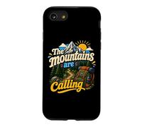 Carcasa para iPhone SE (2020) / 7/8 Divertida Mochila de Senderismo The Mountains Are Calling Pines Trees
