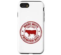 Carcasa para iPhone SE (2020) / 7/8 Divertido Hecho con 100% Carne de Res Anti Vegana Meatlover Come Carne