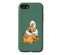 Carcasa para iPhone SE (2020) / 7/8 Divertido Sarcástico Ganso Tonto Abrazando Golden Retriever Humor