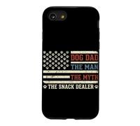 Carcasa para iPhone SE (2020) / 7/8 Dog Dad The Man The Myth The Snack Dealer Bandera Estadounidense