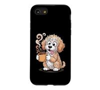 Carcasa para iPhone SE (2020) / 7/8 Doodle Coffee Club Goldendoodle Pet Lover Café y garabatos