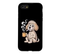 Carcasa para iPhone SE (2020) / 7/8 Doodle Coffee Club Goldendoodle Pet Lover Café y garabatos
