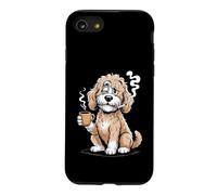 Carcasa para iPhone SE (2020) / 7/8 Doodle Coffee Club Goldendoodle Pet Lover Café y garabatos