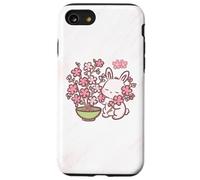 Carcasa para iPhone SE (2020) / 7/8 Easter Bunny Pink Sakura Flower Cute Japanese Cherry Blossom