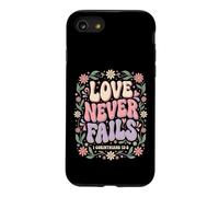 Carcasa para iPhone SE (2020) / 7/8 El Amor Nunca Falla versículo bíblico 1 Corintios 13:8