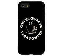 Carcasa para iPhone SE (2020) / 7/8 El café me da para Poderes Divertido café paraprofesional