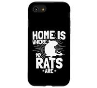 Carcasa para iPhone SE (2020) / 7/8 El hogar es Donde mis Ratas Son dueño de Rata Elegante roedor