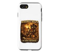 Carcasa para iPhone SE (2020) / 7/8 El Whisky también Ayuda a la Venganza | Retro Cowboy Raccoon