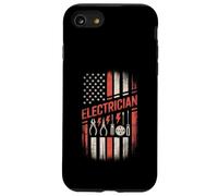 Carcasa para iPhone SE (2020) / 7/8 Electrician American Flag Pride 4th of July Independance Day