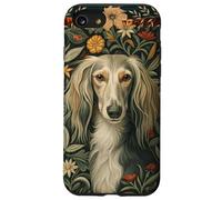 Carcasa para iPhone SE (2020) / 7/8 Elegante Perro Saluki rodeado de Flores