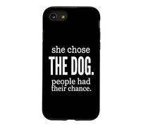 Carcasa para iPhone SE (2020) / 7/8 Ella eligió al Perro Que la Gente tenía su Oportunidad Mujer introvertida