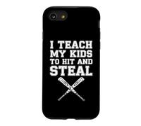 Carcasa para iPhone SE (2020) / 7/8 Enseño a mis Hijos a Golpear y Robar Divertido Entrenador de béisbol