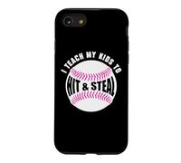 Carcasa para iPhone SE (2020) / 7/8 Enseño a mis Hijos cómo Golpear Pelotas de béisbol y Robar Bases papá mamá