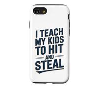 Carcasa para iPhone SE (2020) / 7/8 Enseño a mis Hijos Golpear y Robar béisbol Divertido