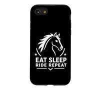 Carcasa para iPhone SE (2020) / 7/8 Equestrian Horse Riding Lover Eat Sleep Ride Repeat