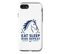 Carcasa para iPhone SE (2020) / 7/8 Equestrian Horse Riding Lover Eat Sleep Ride Repeat