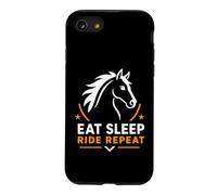 Carcasa para iPhone SE (2020) / 7/8 Equestrian Horse Riding Lover Eat Sleep Ride Repeat