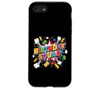 Carcasa para iPhone SE (2020) / 7/8 Escuadrón de cumpleaños Familia Cumpleaños Constructor de Ladrillos a Juego