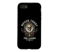 Carcasa para iPhone SE (2020) / 7/8 Espejo Agrietado Vintage con diseño de Calavera y Rosas