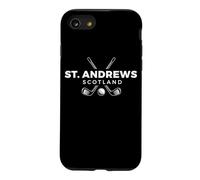 Carcasa para iPhone SE (2020) / 7/8 Estampado Blanco de Palos Cruzados y Pelotas de Golf de St. Andrews Scotland