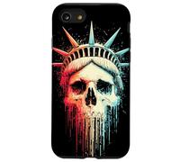 Carcasa para iPhone SE (2020) / 7/8 Estatua Libertad, cráneo, Calavera Lady Liberty, Graffiti
