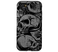 Carcasa para iPhone SE (2020) / 7/8 Estilo 90s Gris Negro Cráneos Tatuaje Tradicional Americano