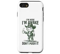 Carcasa para iPhone SE (2020) / 7/8 Estoy aquí, Estoy Despierto, no lo empujes, Divertido Meme de Rana y Vaquero