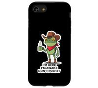 Carcasa para iPhone SE (2020) / 7/8 Estoy aquí, Estoy Despierto, no lo empujes, Divertido Meme de Rana y Vaquero