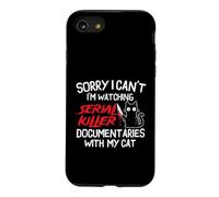 Carcasa para iPhone SE (2020) / 7/8 Estoy Viendo documentales de Asesinos en Serie con mi Gato