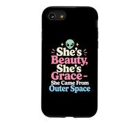 Carcasa para iPhone SE (2020) / 7/8 Extraterrestre Gracioso Ella es la Belleza Que Vino del Espacio Exterior