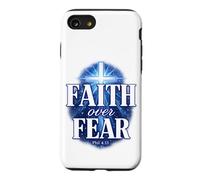 Carcasa para iPhone SE (2020) / 7/8 Faith Over Fear Phil 4:13 Cruz Cristiana versículo bíblico