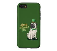 Carcasa para iPhone SE (2020) / 7/8 Feliz Día de San Pawtrick - Pug Día de San Patricio
