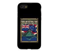 Carcasa para iPhone SE (2020) / 7/8 Fiordland National Park Nueva Zelanda Bandera Gráfico de Viaje