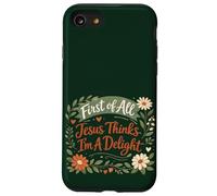 Carcasa para iPhone SE (2020) / 7/8 First of All Jesus Thinks I'm A Delight Christian Floral